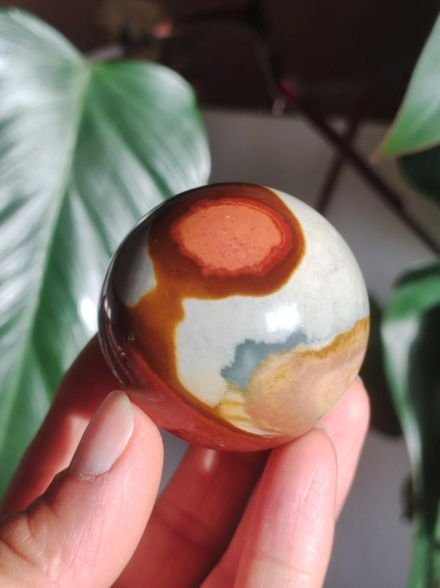 Ocean Jaspis ~ Magische Edelstein Kugel Natur Heilstein Deko Sphere Kristall Geschenk Er Sie Haus Wohnung Energie Kraft Meditation - Art of Nature Berlin