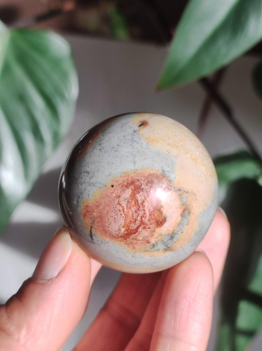 Ocean Jaspis ~ Magische Edelstein Kugel Natur Heilstein Deko Sphere Kristall Geschenk Er Sie Haus Wohnung Energie Kraft Meditation - Art of Nature Berlin