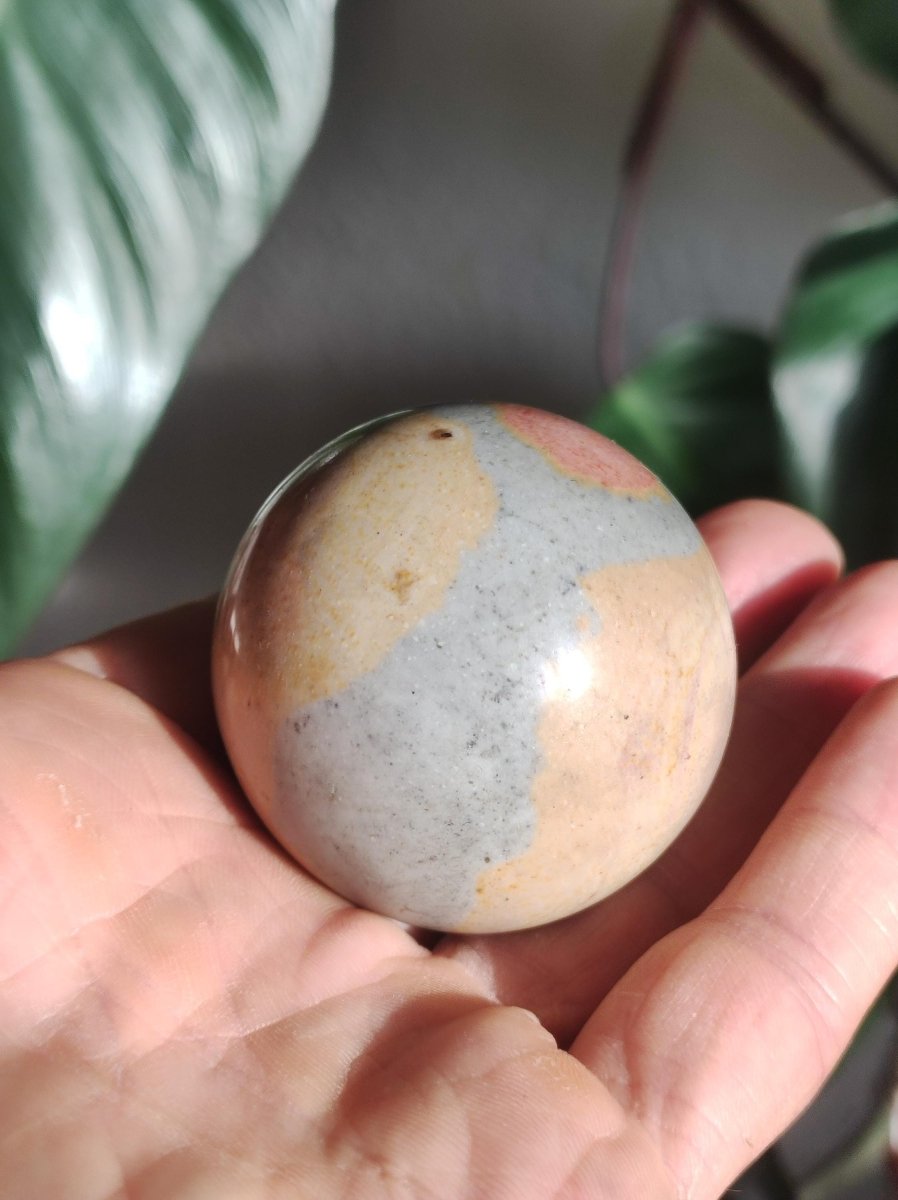 Ocean Jaspis ~ Magische Edelstein Kugel Natur Heilstein Deko Sphere Kristall Geschenk Er Sie Haus Wohnung Energie Kraft Meditation - Art of Nature Berlin