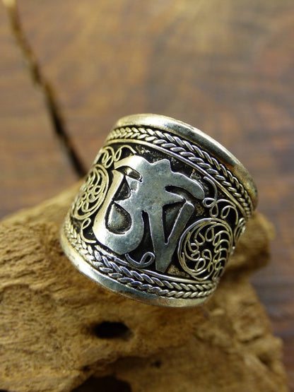 OM Messing "Tibet" Ring oder Dreadlockperle ~ Breads Dreads ~HIPPIE ~GOA ~Boho ~Ethno ~Nature ~Indian ~Vintage ~Rasta - Art of Nature Berlin