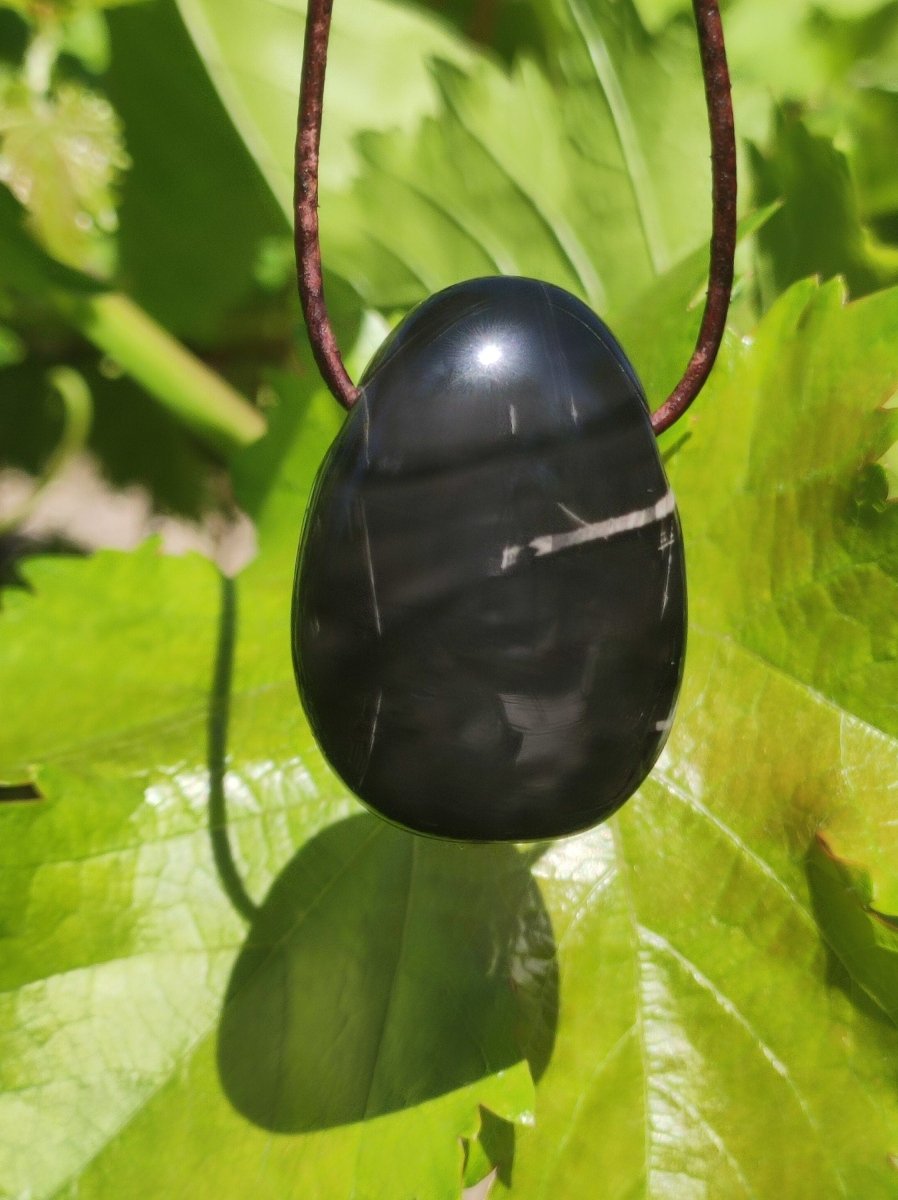 Onyx ~ Edelstein Kette ~HIPPIE ~GOA ~Boho ~Tibet ~Ethno ~Nature ~Donut ~Schutzsymbol ~Heilstein - Art of Nature Berlin