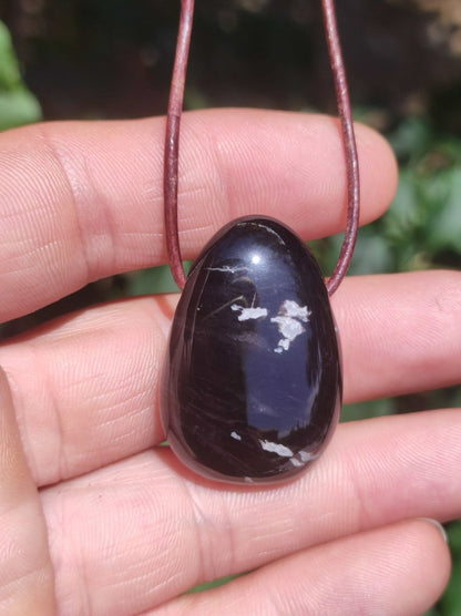 Onyx ~ Edelstein Kette ~HIPPIE ~GOA ~Boho ~Tibet ~Ethno ~Nature ~Donut ~Schutzsymbol ~Heilstein - Art of Nature Berlin