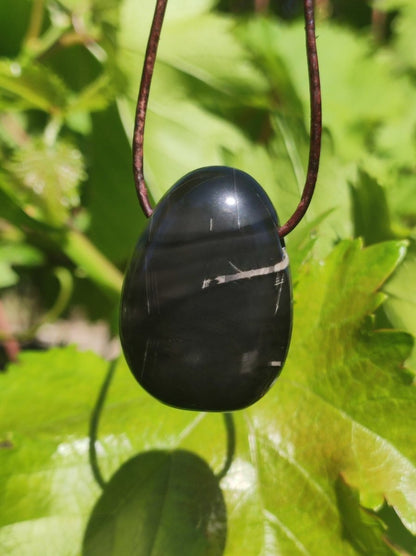 Onyx ~ Edelstein Kette ~HIPPIE ~GOA ~Boho ~Tibet ~Ethno ~Nature ~Donut ~Schutzsymbol ~Heilstein - Art of Nature Berlin