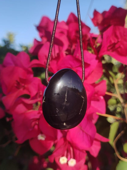 Onyx ~ Edelstein Kette schwarz Mann Frau Kind Geschenk Er Sie Natur Echt Energie Schmuck Anhänger Glück Schutz Heilstein Hippie Ethno Boho - Art of Nature Berlin