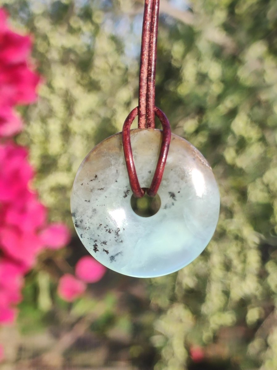 Opal Andenopal blau ~ Edelstein Kette HIPPIE GOA Boho Ethno Nature Donut Schutzsymbol Heilstein Chakra Sammler Mineral Rarität Mann Frau - Art of Nature Berlin