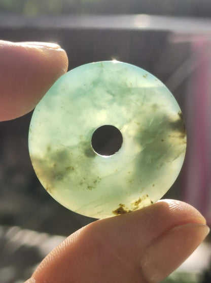 Opal Andenopal blau ~ Edelstein Kette HIPPIE GOA Boho Ethno Nature Donut Schutzsymbol Heilstein Chakra Sammler Mineral Rarität Mann Frau - Art of Nature Berlin