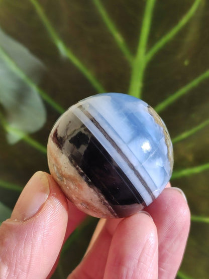 Opal "Blue Owyhee"~ Magische Edelstein Kugel Deko selten Massage Sphere Crystal Spielkugel Meditation GOA Ethno Heilstein Naturschatz Haus - Art of Nature Berlin