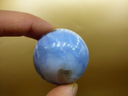 Opal "Blue Owyhee"~ Magische Edelstein Kugel Deko selten Massage Sphere Crystal Spielkugel Meditation GOA Ethno Heilstein Naturschatz Haus - Art of Nature Berlin