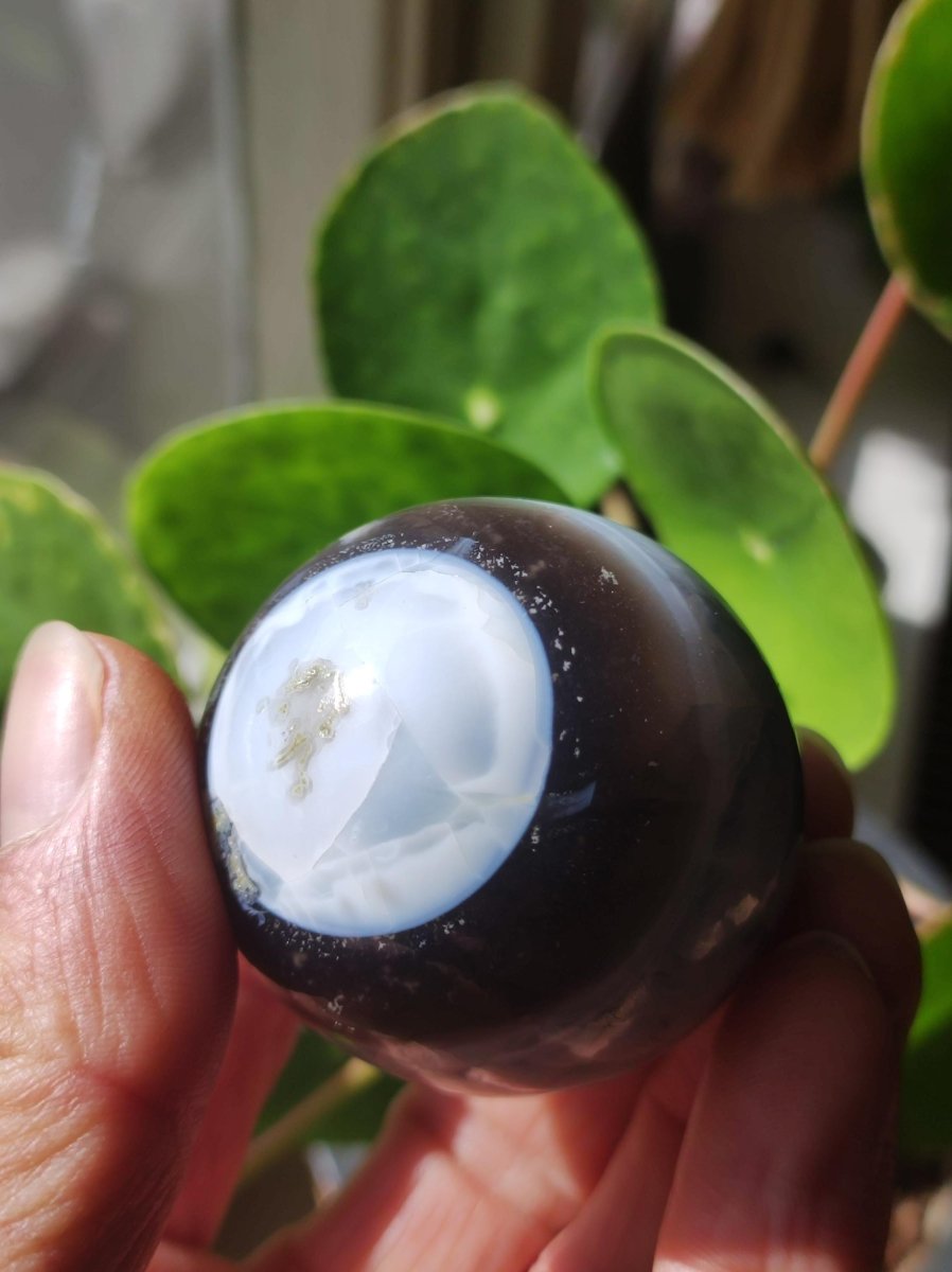 Opal "Blue Owyhee"~ Magische Edelstein Kugel Deko selten Massage Sphere Crystal Spielkugel Meditation GOA Ethno Heilstein Naturschatz Haus - Art of Nature Berlin