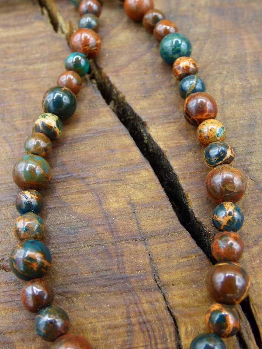 Opal ~ gemstone chain ~ colorful ~ HIPPIE ~ GOA ~ boho ~ ethno ~ nature ~ healing stone - Art of Nature Berlin