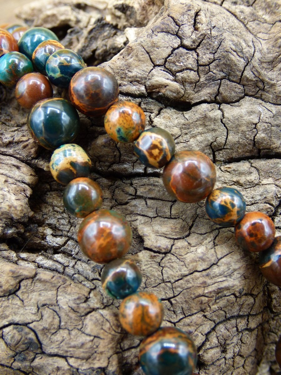 Opal ~ gemstone chain ~ colorful ~ HIPPIE ~ GOA ~ boho ~ ethno ~ nature ~ healing stone - Art of Nature Berlin