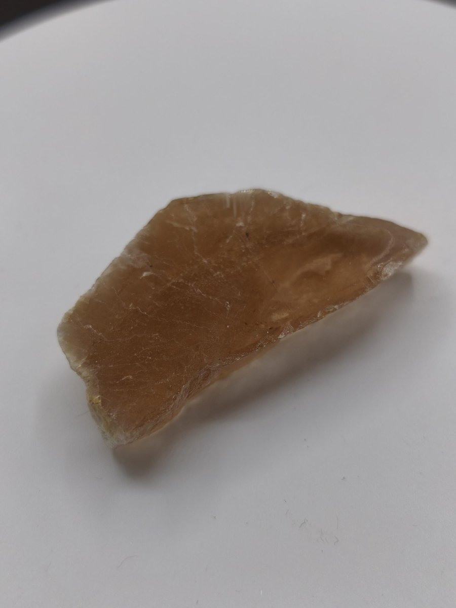 Orange Champagner Topas Rohstein aus der Ukraine | Natürlicher Edelstein Honigfarbener Topas Kristall Unikat Sammlermineral - Art of Nature Berlin