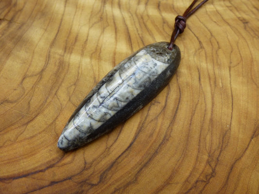 Orthoceras Fossil ~ Edelstein Kette ~HIPPIE ~GOA ~Boho ~Ethno ~Nature ~Heilstein - Art of Nature Berlin