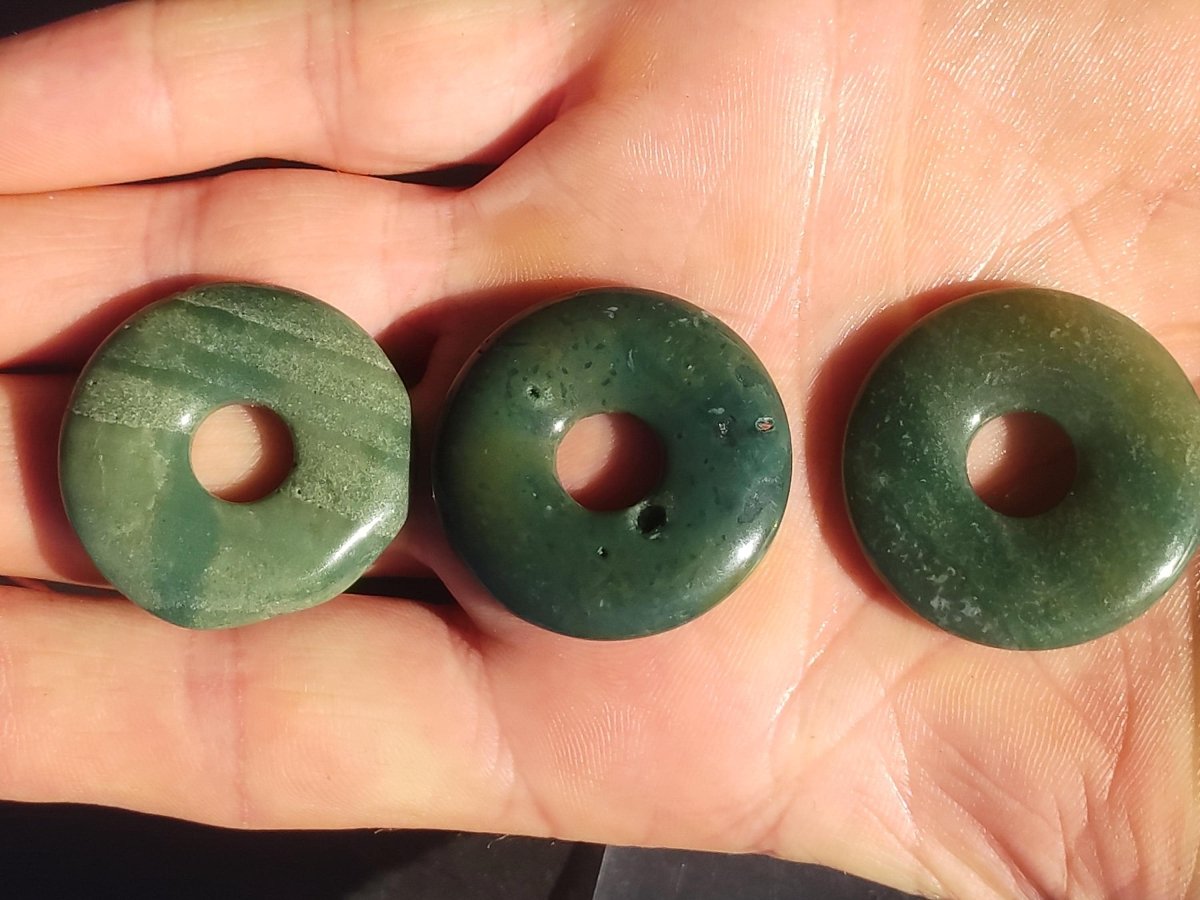 Ozelot - Jaspis - Edelstein Kette 30mm grün natürlich Rarität Heilstein Energie Kristall Anhänger Mann Frau Kind Geschenk Er Sie Geburtstag - Art of Nature Berlin