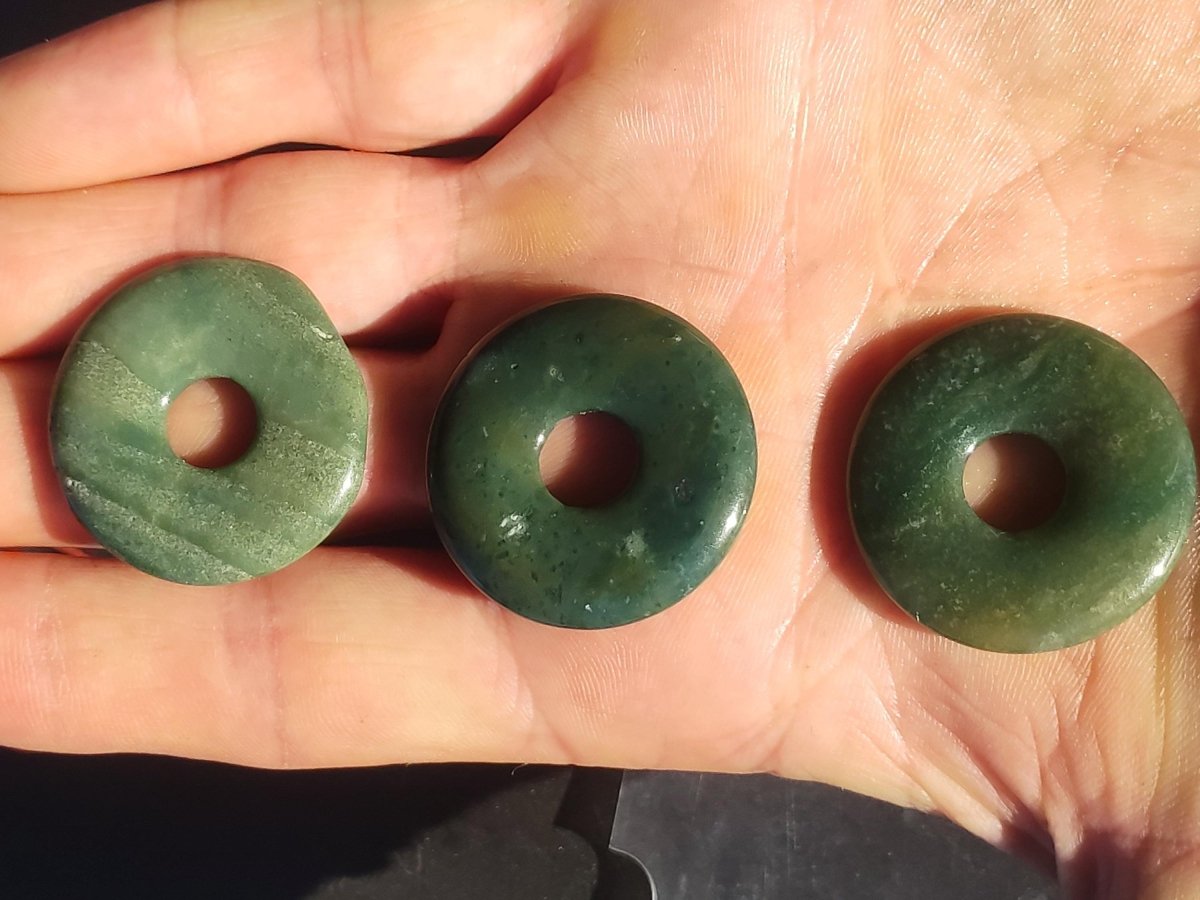 Ozelot - Jaspis - Edelstein Kette 30mm grün natürlich Rarität Heilstein Energie Kristall Anhänger Mann Frau Kind Geschenk Er Sie Geburtstag - Art of Nature Berlin