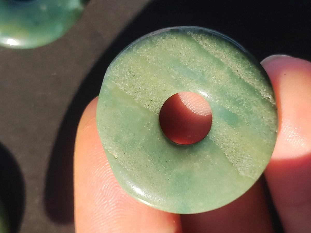 Ozelot - Jaspis - Edelstein Kette 30mm grün natürlich Rarität Heilstein Energie Kristall Anhänger Mann Frau Kind Geschenk Er Sie Geburtstag - Art of Nature Berlin