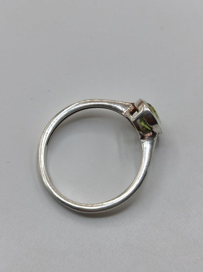 Peridot - Ring - 925 Silber Größe 17 (53) - Edelstein Heilstein Edel Energie Kraft Schmuck Hochwertig Rarität Selten Geschenk Frau - Art of Nature Berlin