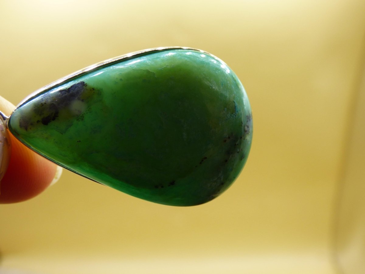 Peruvian Opal AAA - 925 Sterling Silber Edelstein Kette Natur blau Schutz Rarität Heilstein Kristall Mann Frau Er Sie Geschenk Freund Bruder - Art of Nature Berlin