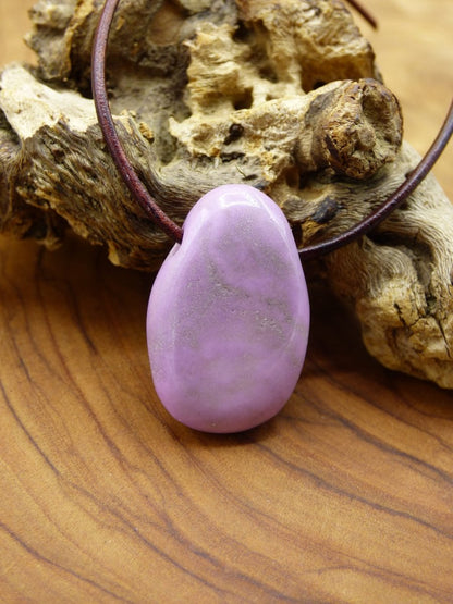 Phosphosiderit ~ Edelstein Kette rosa ~HIPPIE ~GOA ~Boho ~Ethno ~Nature ~Heilstein - Art of Nature Berlin