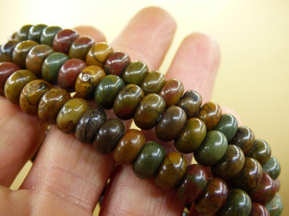 Picasso Jaspis - Edelstein Armband bunt GOA Hippie Boho Natur Heilstein Geschenk Er Sie Mann Frau Kind Schön Freund Rarität Energie Kraft - Art of Nature Berlin