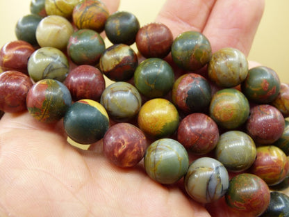 Picasso Jaspis - Edelstein Armband bunt GOA Hippie Boho Natur Heilstein Geschenk Er Sie Mann Frau Kind Schön Freund Rarität Energie Kraft - Art of Nature Berlin