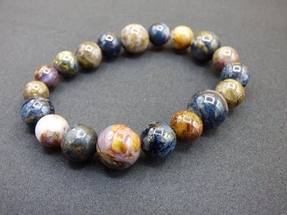 Pietersite 9 - 13mm *Unikat* ~ Edelstein Stretch Armband Geschenk Mann Frau Er Sie Freundin Weihnachten Natur Heilstein rund Hippie Boho Ethno - Art of Nature Berlin