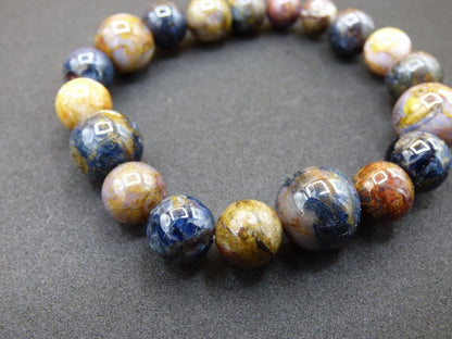Pietersite 9 - 13mm *Unikat* ~ Edelstein Stretch Armband Geschenk Mann Frau Er Sie Freundin Weihnachten Natur Heilstein rund Hippie Boho Ethno - Art of Nature Berlin