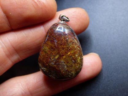 Pietersite ~ 925 Silber Öse ~ Edelstein Kette ~HIPPIE ~GOA ~Boho ~Ethno ~Nature ~Heilstein ~Flash ~Fire ~Fluss ~Blitz ~Rarität - Art of Nature Berlin