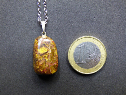 Pietersite ~ 925 Silber Öse ~ Edelstein Kette ~HIPPIE ~GOA ~Boho ~Ethno ~Nature ~Heilstein ~Flash ~Fire ~Fluss ~Blitz ~Rarität - Art of Nature Berlin