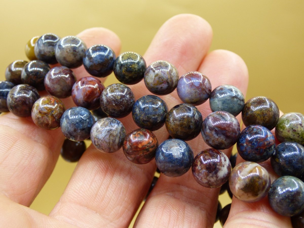 Pietersite A Edelstein Perlen Stretch Armband Natur Heilstein Kristall Rarität Ethno Magie Geschenk Mann Freund - Art of Nature Berlin