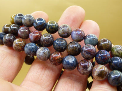 Pietersite A Edelstein Perlen Stretch Armband Natur Heilstein Kristall Rarität Ethno Magie Geschenk Mann Freund - Art of Nature Berlin