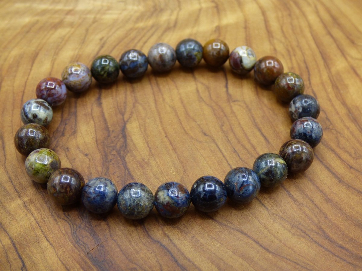 Pietersite A Edelstein Perlen Stretch Armband Natur Heilstein Kristall Rarität Ethno Magie Geschenk Mann Freund - Art of Nature Berlin