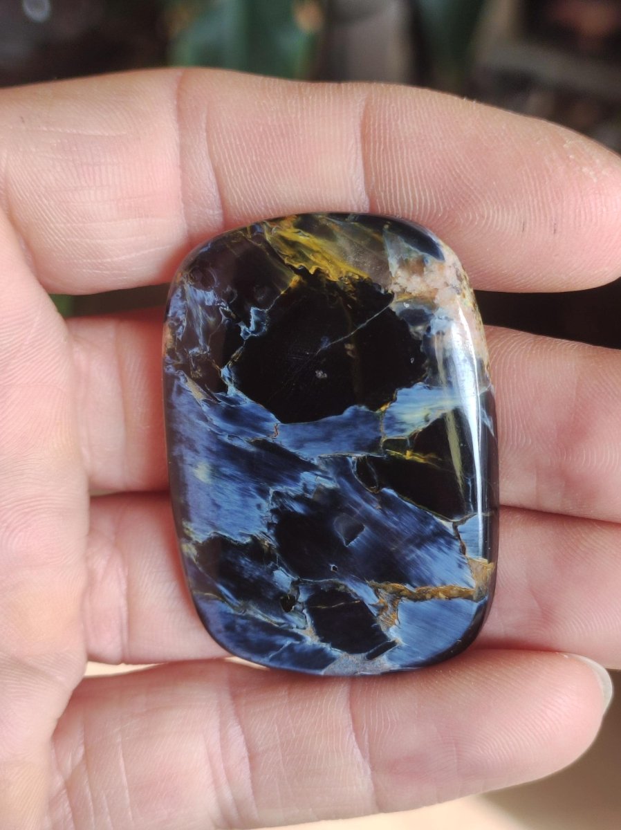 Pietersite blau AAA Cabochon natürlich ~Heilstein ~Flash ~Fire ~Fluss ~Blitz ~Rarität - Art of Nature Berlin