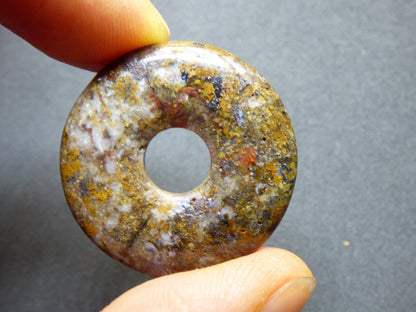 Pietersite braun gold ~ Edelstein Kette ~HIPPIE ~GOA ~Boho ~Tibet ~Ethno ~Nature ~Donut ~Schutzsymbol ~Rarität - Art of Nature Berlin