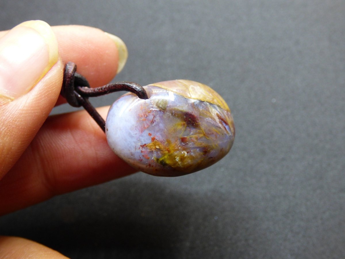 Pietersite Edelstein Kette ~HIPPIE ~GOA ~Boho ~Ethno ~Nature ~Heilstein ~Flash ~Fire ~Fluss ~Blitz ~Rarität - Art of Nature Berlin