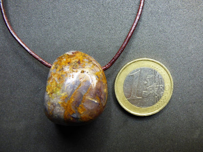 Pietersite Edelstein Kette ~HIPPIE ~GOA ~Boho ~Ethno ~Nature ~Heilstein ~Flash ~Fire ~Fluss ~Blitz ~Rarität - Art of Nature Berlin