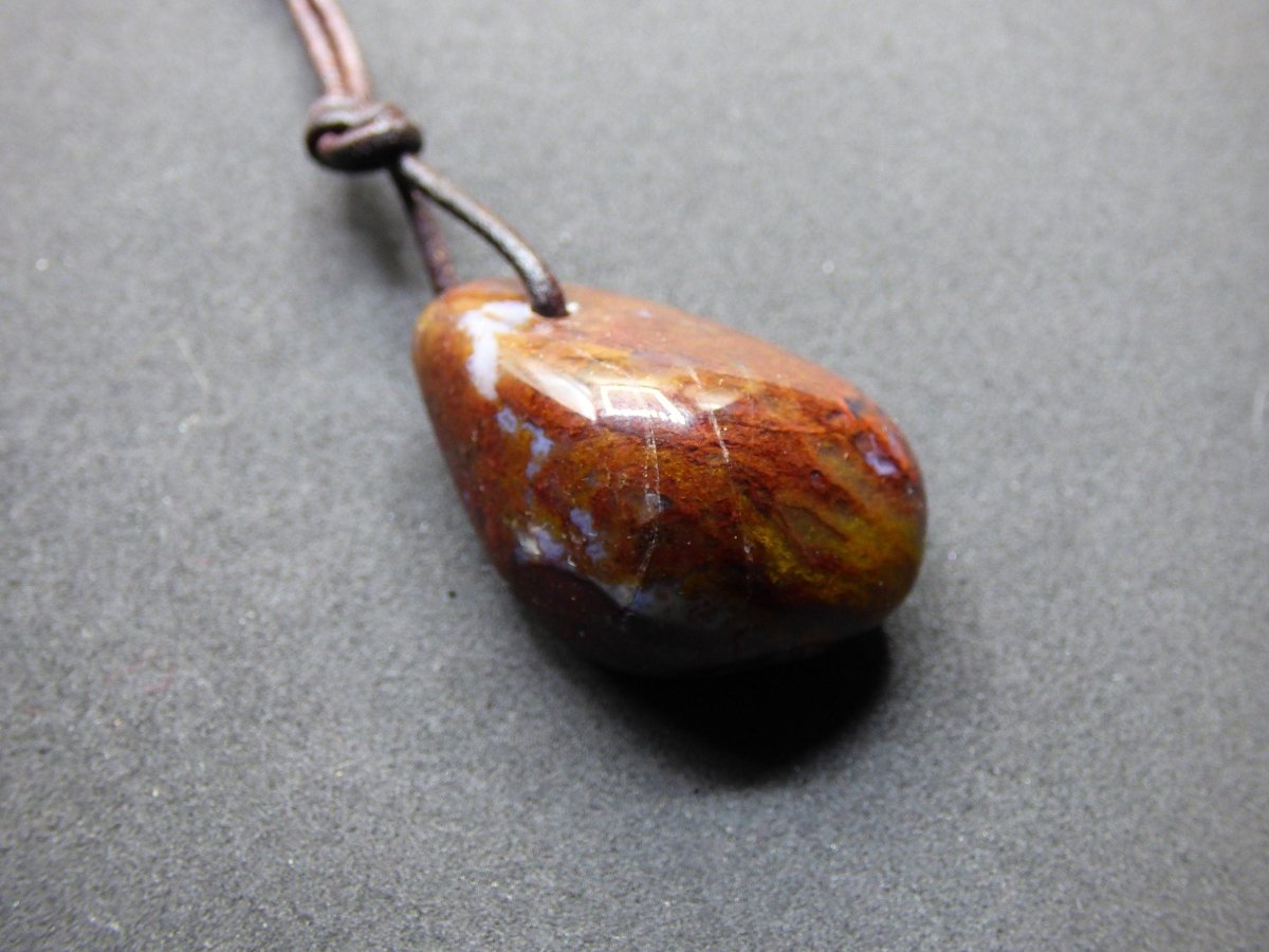 Pietersite Edelstein Kette ~HIPPIE ~GOA ~Boho ~Ethno ~Nature ~Heilstein ~Flash ~Fire ~Fluss ~Blitz ~Rarität - Art of Nature Berlin