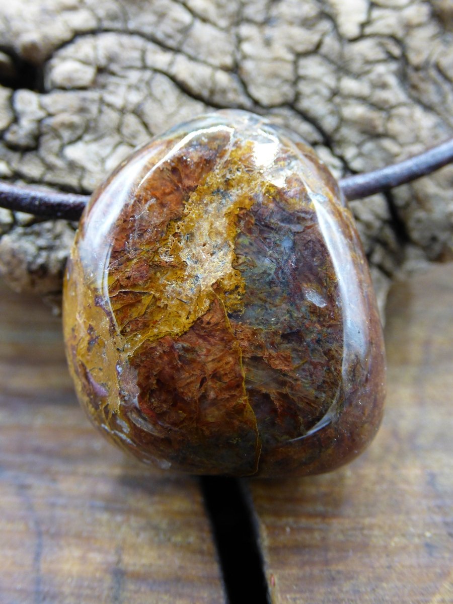 Pietersite Edelstein Kette ~HIPPIE ~GOA ~Boho ~Ethno ~Nature ~Heilstein ~Flash ~Fire ~Fluss ~Blitz ~Rarität - Art of Nature Berlin