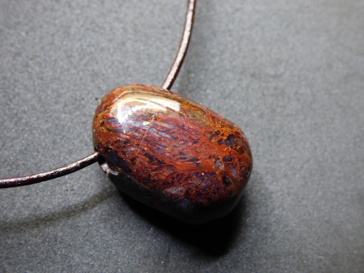 Pietersite Edelstein Kette ~HIPPIE ~GOA ~Boho ~Ethno ~Nature ~Heilstein ~Flash ~Fire ~Fluss ~Blitz ~Rarität - Art of Nature Berlin