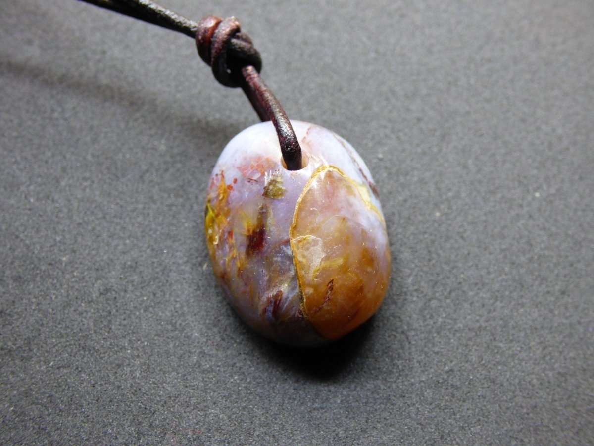 Pietersite Edelstein Kette ~HIPPIE ~GOA ~Boho ~Ethno ~Nature ~Heilstein ~Flash ~Fire ~Fluss ~Blitz ~Rarität - Art of Nature Berlin