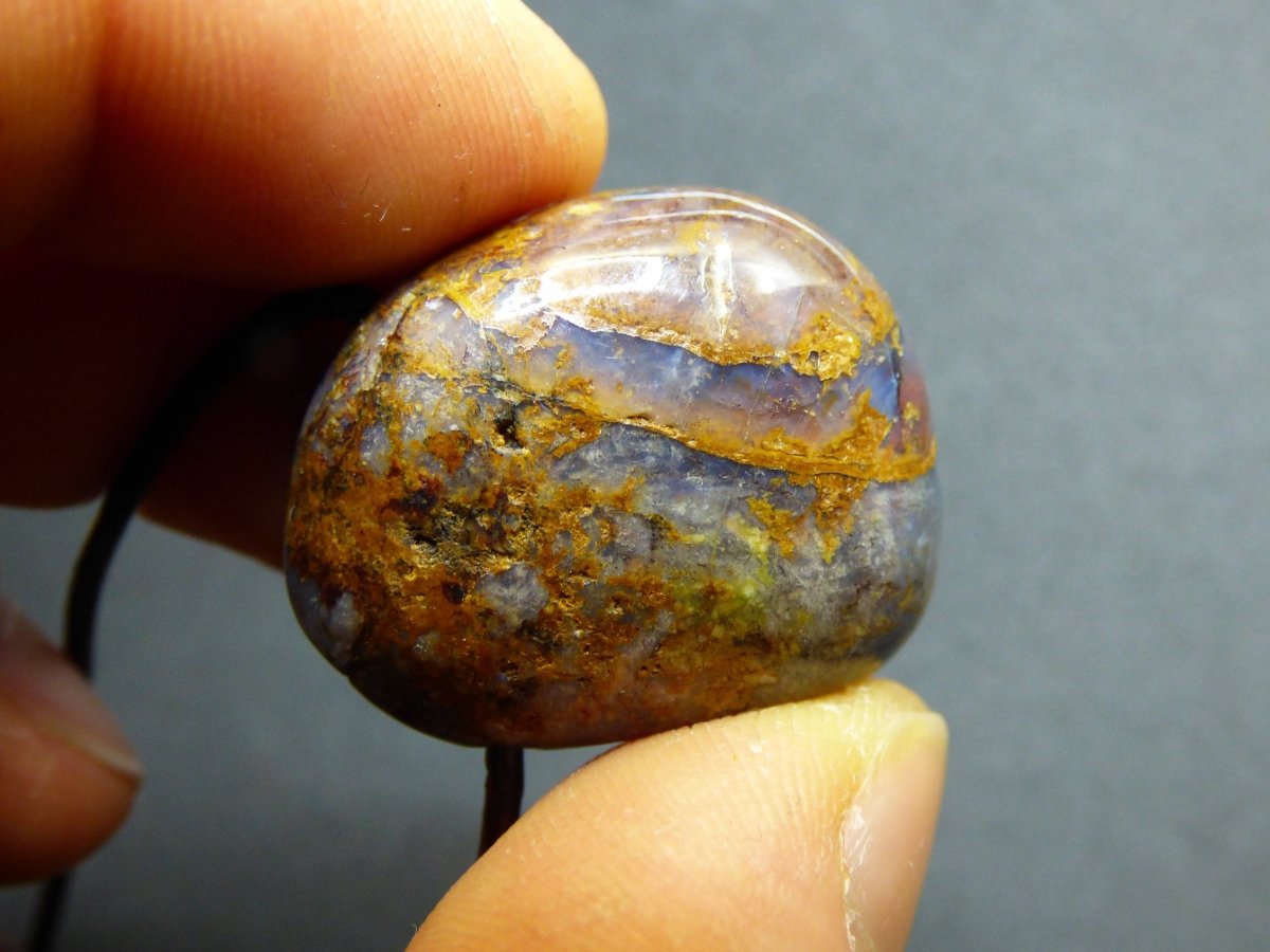 Pietersite Edelstein Kette ~HIPPIE ~GOA ~Boho ~Ethno ~Nature ~Heilstein ~Flash ~Fire ~Fluss ~Blitz ~Rarität - Art of Nature Berlin