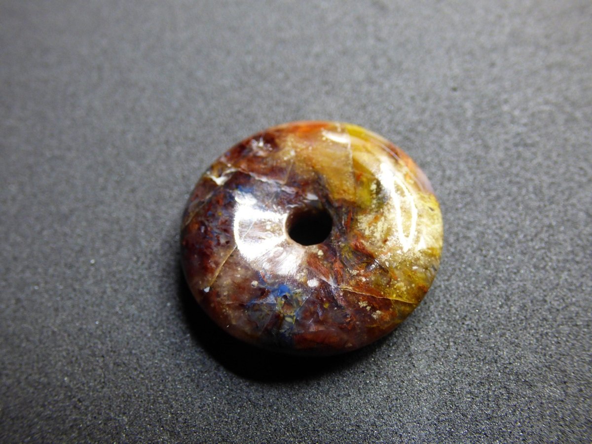 Pietersite ~ Edelstein Kette ~HIPPIE ~GOA ~Boho ~Tibet ~Ethno ~Nature ~Donut ~Schutzsymbol ~Heilstein ~Rarität - Art of Nature Berlin