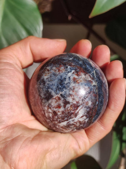 Pietersite - Edelstein Kugel blau rot Heilstein Natur Deko Sphere Sammler Wohn Energie Qualität Selten Rarität Geschenk Mann Frau Er Sie - Art of Nature Berlin