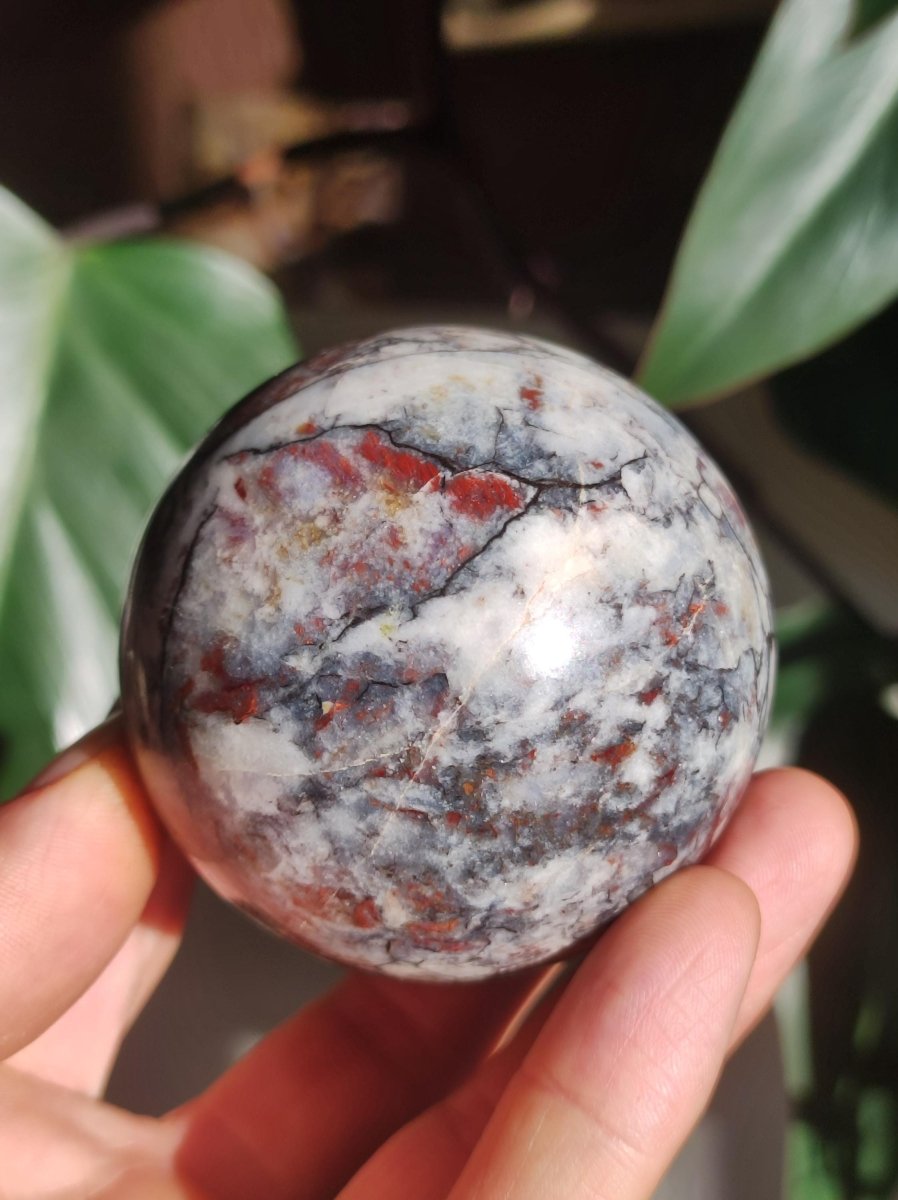 Pietersite - Edelstein Kugel blau rot Heilstein Natur Deko Sphere Sammler Wohn Energie Qualität Selten Rarität Geschenk Mann Frau Er Sie - Art of Nature Berlin