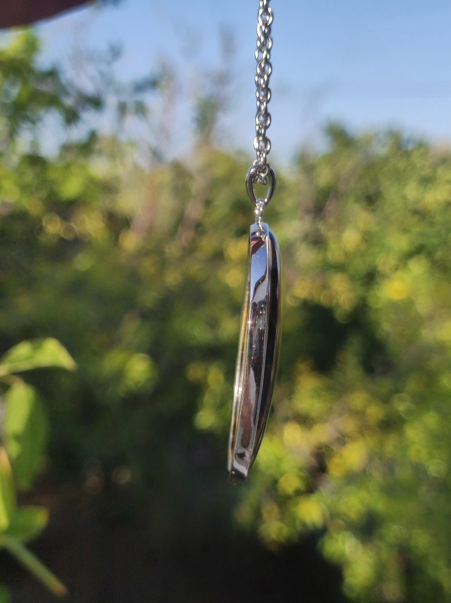 Pietersite gold - 925 Sterling Silber Edelstein Kette Natur Schutz Rarität Heilstein Kristall Mann Frau Er Sie Geschenk Schimmer Reflektion - Art of Nature Berlin