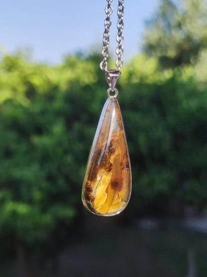 Pietersite gold - 925 Sterling Silber Edelstein Kette Natur Schutz Rarität Heilstein Kristall Mann Frau Er Sie Geschenk Schimmer Reflektion - Art of Nature Berlin