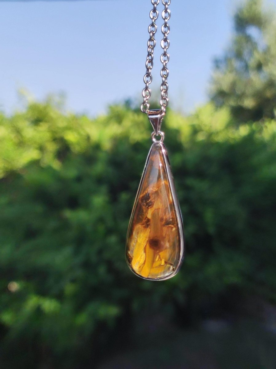 Pietersite gold - 925 Sterling Silber Edelstein Kette Natur Schutz Rarität Heilstein Kristall Mann Frau Er Sie Geschenk Schimmer Reflektion - Art of Nature Berlin