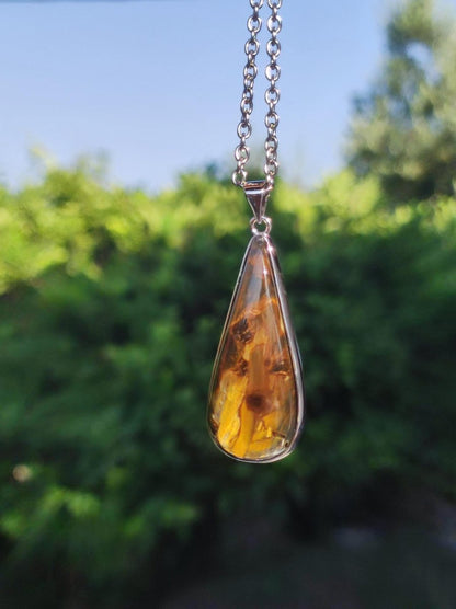 Pietersite gold - 925 Sterling Silber Edelstein Kette Natur Schutz Rarität Heilstein Kristall Mann Frau Er Sie Geschenk Schimmer Reflektion - Art of Nature Berlin