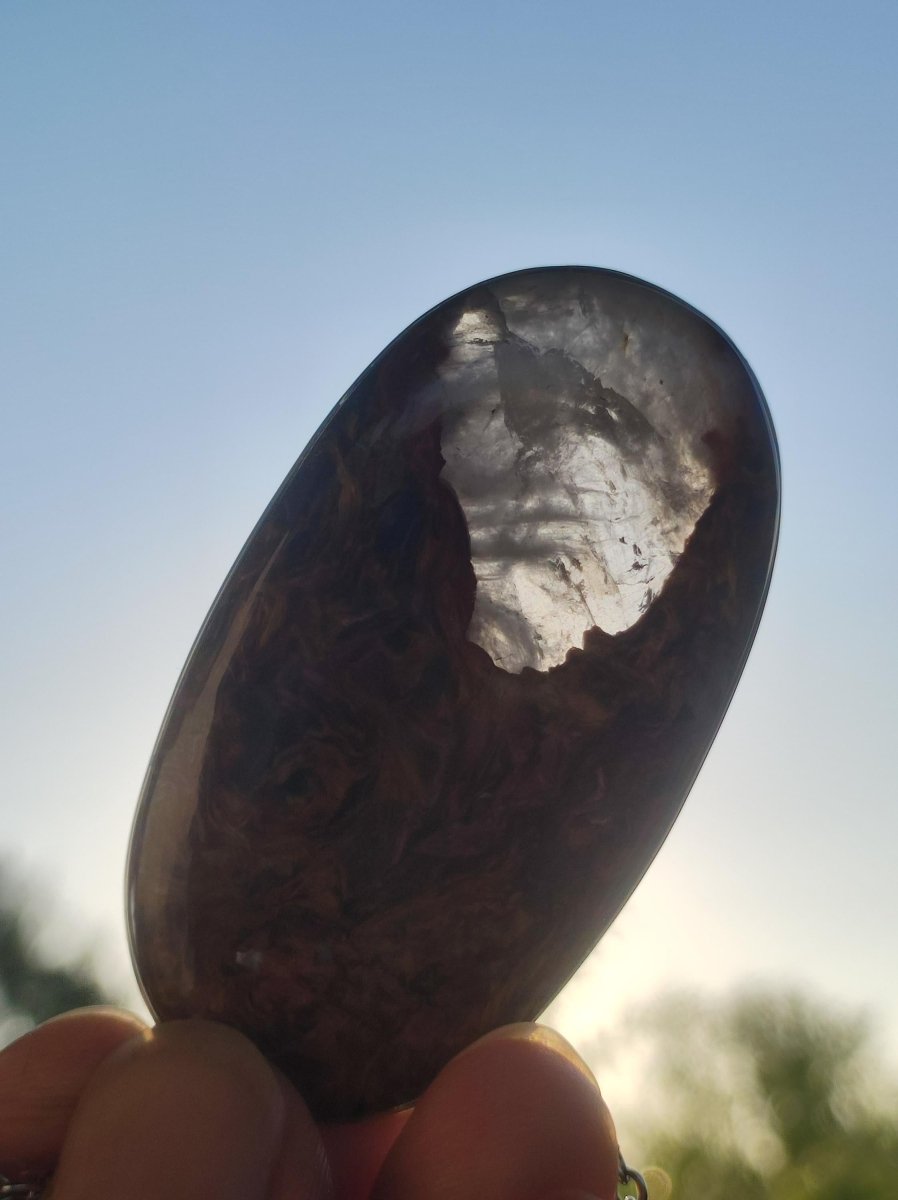 Pietersite gold AAA - 925 Sterling Silber Edelstein Kette Natur Rarität Heilstein Kristall Mann Frau Er Sie Geschenk Schimmer Reflektion - Art of Nature Berlin