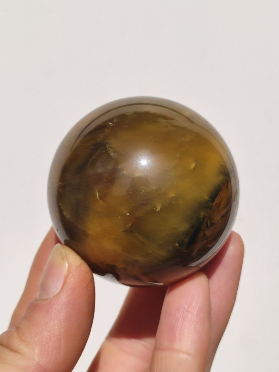 Pietersite gold Edelstein Kugel Massage Haus Magische Deko Sphere Kristall Meditation HIPPIE GOA Boho Heilstein Naturschatz Sammler Mineral - Art of Nature Berlin